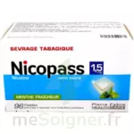 Nicopass 1,5 Mg Pastille Sans Sucre Menthe Fraîcheur Plq/96 à CHASSE SUR RHONE